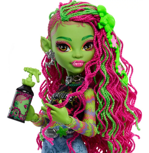 Boneca Monster High Venus Mcflytrap Com Mascote Chewlian