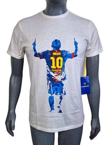 Playera Messi Fc Barcelona De Algodón