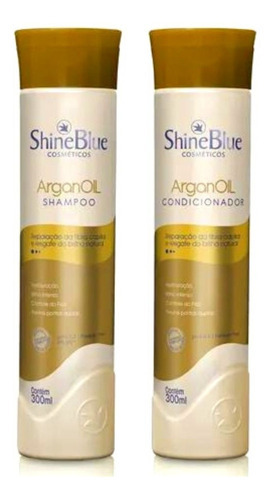  Shampoo E Condicionador Argan Oil Restauração Shine 300ml