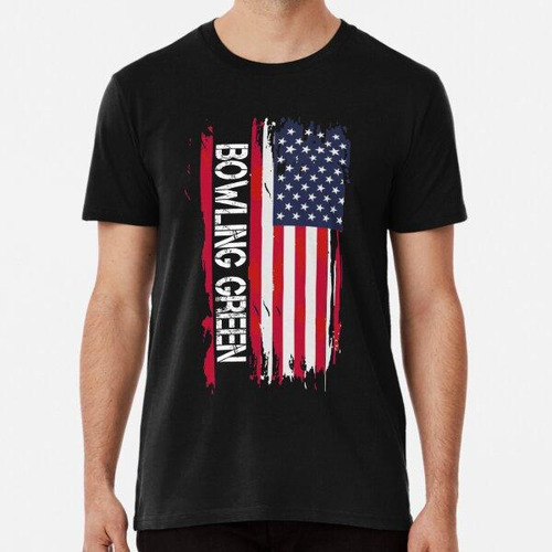 Remera Bowling Green Vintage Font Usa Flag Algodon Premium