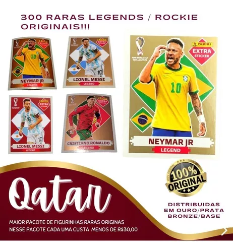 Figurinha Messi Rara Legend Prata Copa 22 Original