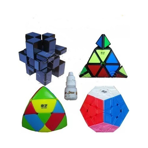 Pack Cubos Rubik Mastermorphix, Mirror, Pyraminx, Megaminx