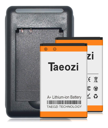 Taeozi Bl-5c Bateria, 2 X1600mah Li-ion Bateria De Repuesto