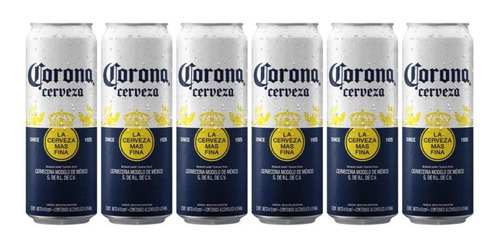 Cerveza Corona Lata 410 Ml X6 Fullescabio Oferta