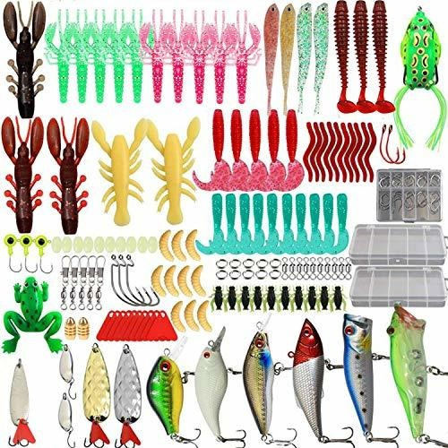 Leray 12/185/314pcs Señuelo De Pesca Cebo Kit De Aparejos Co