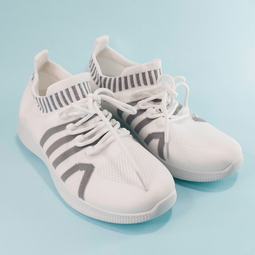 Imagen 2 de 4 de Tenis Zapatos Calzado Mujer Estilo Deportivo Azul Marino