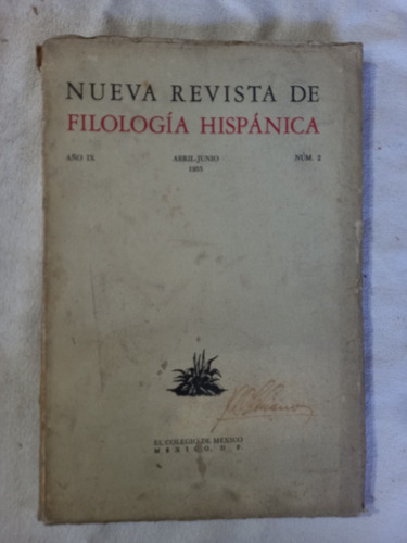 Nueva Revista De Filología Hispánica 1955 Marichal