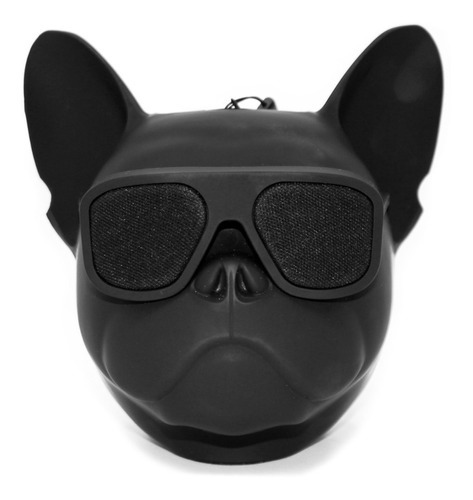 Parlante Bluetooth Cabeza Bulldog Frances - 01102 Mertel Color Negro