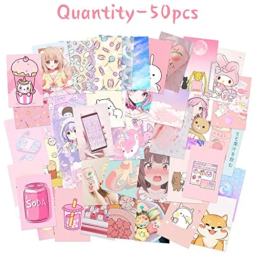 Kit De Collage De Pared De Fotos Estéticas De Anime Ka...