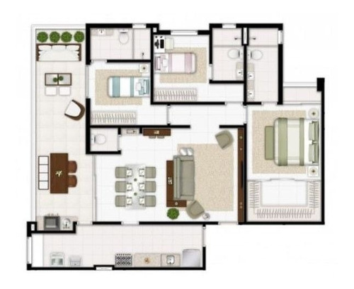 Imagem 2 de 30 de Apartamento Com 3 Dormitórios À Venda Por R$ 1.431.750,00 - Edifício Le Jardin - Indaiatuba/sp - Ap0003