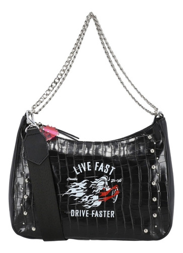 Bolsa Cross Body Para Dama Evil W Capsule Negro Hbtaoutou2cw