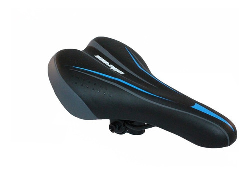 Imagem 1 de 3 de Selim Banco Bike Ergonomico Mtb Speed Elleven Ride 2 Azul