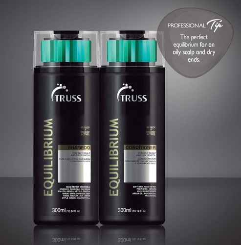 Truss Equilibrium Shampoo & Acond 300ml / Cuero Cab Graso