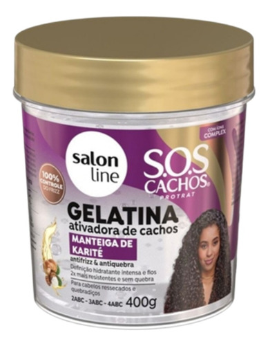 Salón Line Gelatina Activadora De Rulos Manteca De Karité 