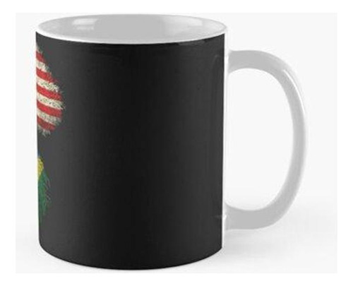 Taza Bandera Estadounidense Raíces De Las Islas Salomón Band