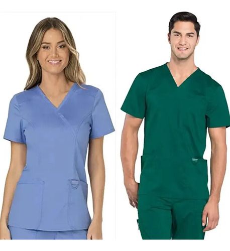 Pantalón Uniforme De Algodón Para Hombre Y Mujer Con Cuello