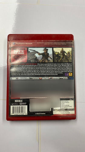 Red Dead Redemption Game Of The Year Edition - Midia Fisica (Usado)