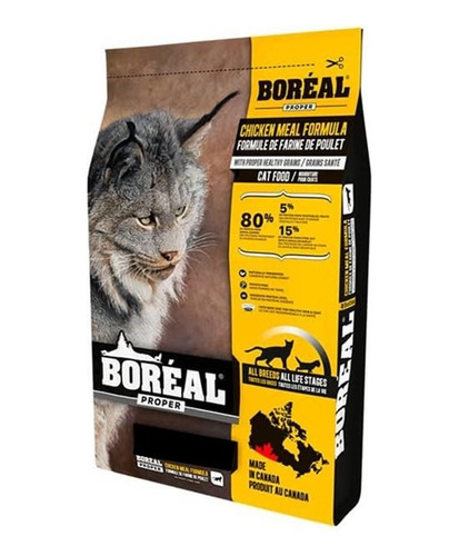 Alimento Gato Boréal Cat Proper Pollo Low Carb 5.44kg. Np