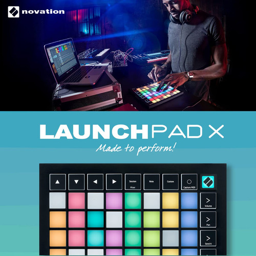 Novation Launchpad X Controlador Red Ableton Live W Funda +