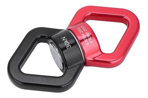 Rojo y Negro HGY 30 kN Escalada Yoga Giratorio Seguridad de rotaci/ón del Dispositivo multifunci/ón rotador Conector