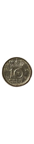 Moneda 10 Centavos De Florin, Año 1973 Países Bajos.