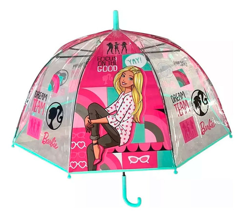 Paraguas Mini Barbie Inv121 Rosa Chicle