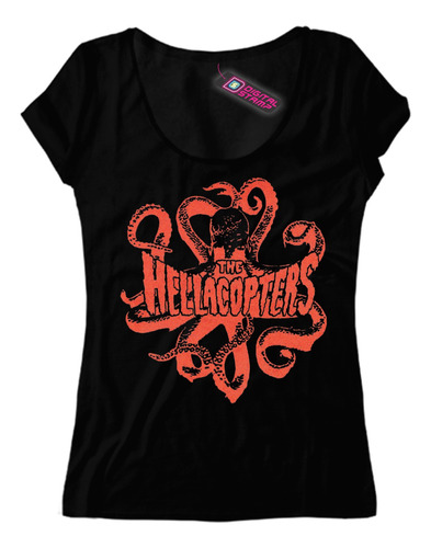 Remera Mujer The Hellacopters Pulpo Rp448 Dtg Premium