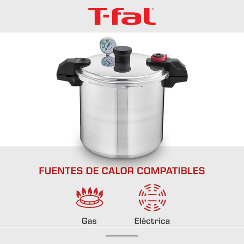 Olla De Presión T-fal P3105231 Válvula Seguridad 21 Litros