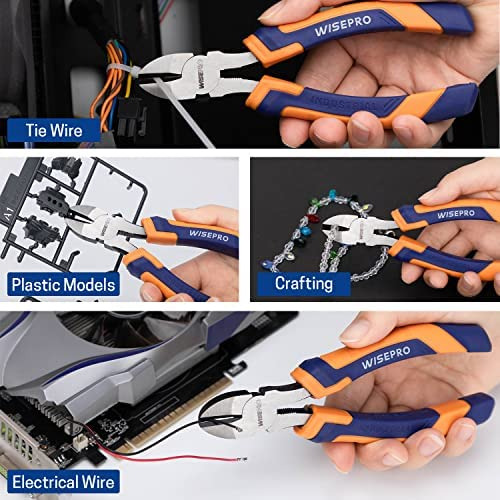 Wisepro Alicates De Corte Diagonal De 6 Pulgadas Alicates De