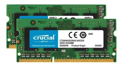 Memoria RAM color verde 16GB 2 Crucial CT2K102464BF186D
