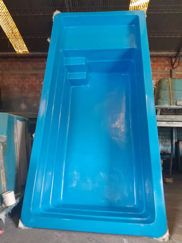 Pileta 5,30x2,50x1,30 Playa Humeda+colocacion+flete Celeste