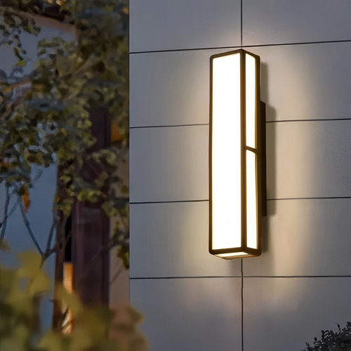 Lamparas De Pared Lampara Decorativa Con Luces Led 30cm Aplique de Pared Exteriores y Interior, Impermeable, Luz Cálida 3000K, Luz del Porche, para Pasillos Exteriores, Jardines, Balcones, Terrazas