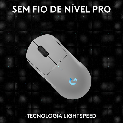 Mouse Gamer Sem Fio Logitech G Pro 2 Lightspeed Rgb Lightsync Branco Branco