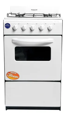 Cocina Martiri New Lujo A Gas 4 Hornallas N794h Blanca 3 Cts