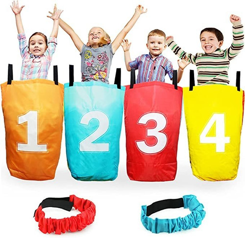 Boley Sack Race Bag Set Con Bandas De Tobillo - 4 Bolsas De