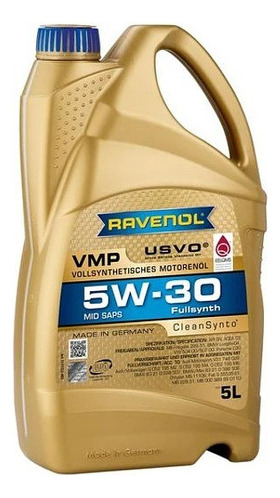 Aceite Para Motor 5w30 Ravenol Sintetico Vmp - Sn / C3 5lts
