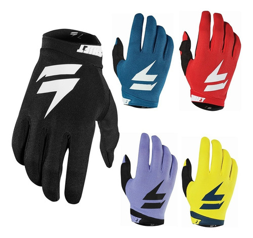 Guantes Motocross Shift Mx Whit3 Air Glove #19325 Color Negro Talle L