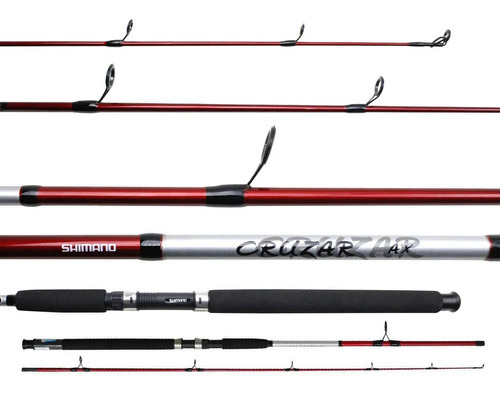 Vara Molinete Shimano Cruzar Red 7,0  2,13m 10-20lb 2 Partes