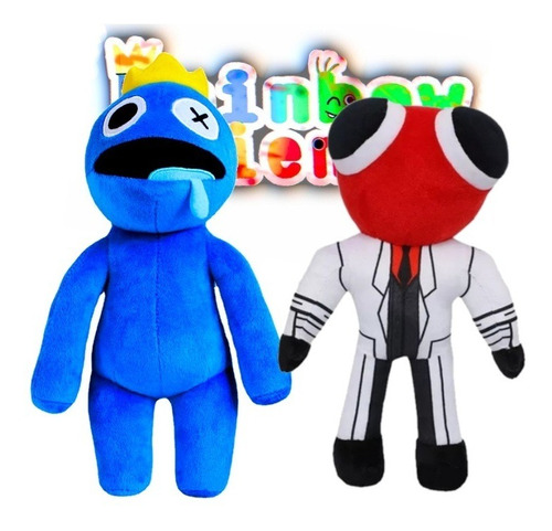 Rainbow Friends Blue Y Red, Pack 2 Peluches Roblox