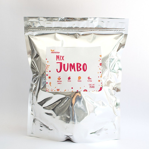 Imagen 1 de 9 de Mix Jumbo Frutas Liofilizadas Granel 350g
