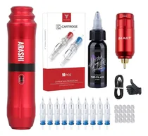 Comprar Kit De Tatuaje Dragonhawk Arashi Tipo Pen Maquina Tattoo 