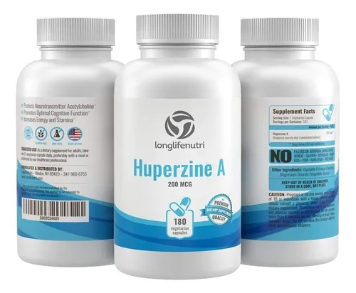 Huperzine A 200 Mcg Funcion Cognitiva 180 Capsulas