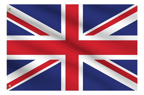 Bandera Reino Unido, 1,5 M X 90 Cm, Exterior Colgante Gran B