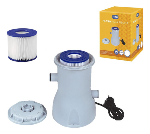 Kit Filtro De Piscina Vazão 2.200 L/h 1 Refil Extra - 220v