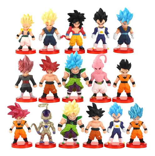 Set De Figuras Dragón Ball Z Saiyajin Goku Anime Cosplay N04