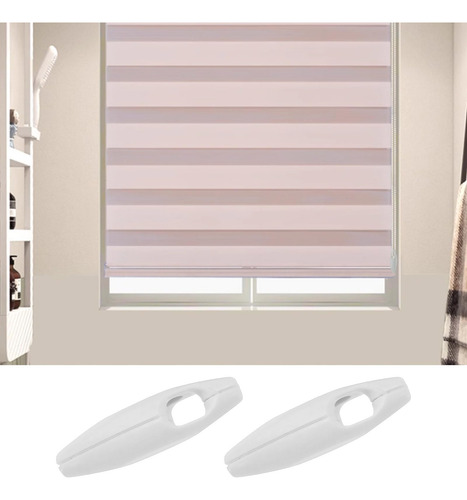 Estor Enrollable Blanco Con Accesorios Para Persianas 4 Piez