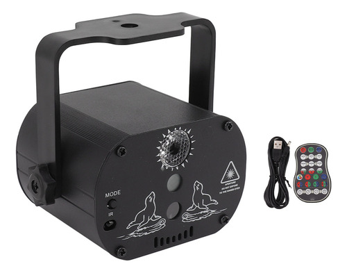 Party Dj Lights Disco, 60 Patrones, Flash Rgb, Recargable