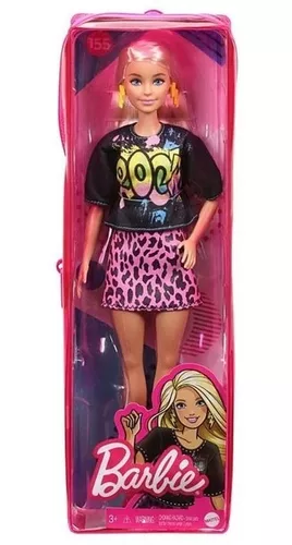 Boneca Barbie Fashionista 155 Grb47 Mattel Original 2021