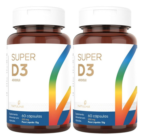 Suplemento en cápsulas Natulha Encapsulados Vitamina D3 x 106g