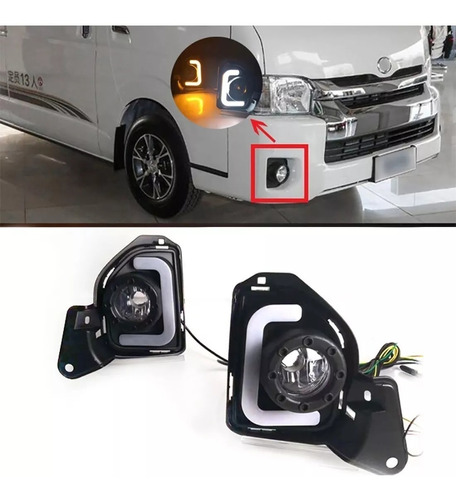 Biseles Led Drl Toyota Hiace 2014 Al 2018 Switchback